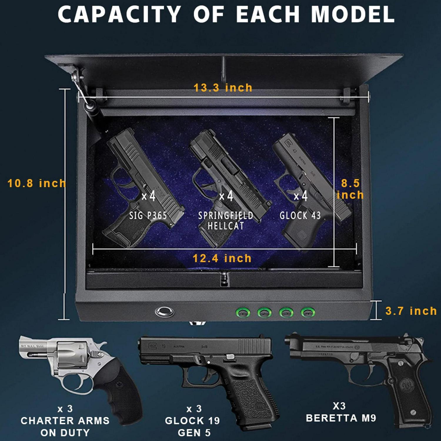 Tokk PL15 PL15 Versatile Fingerprint Safe, Black - Image 6