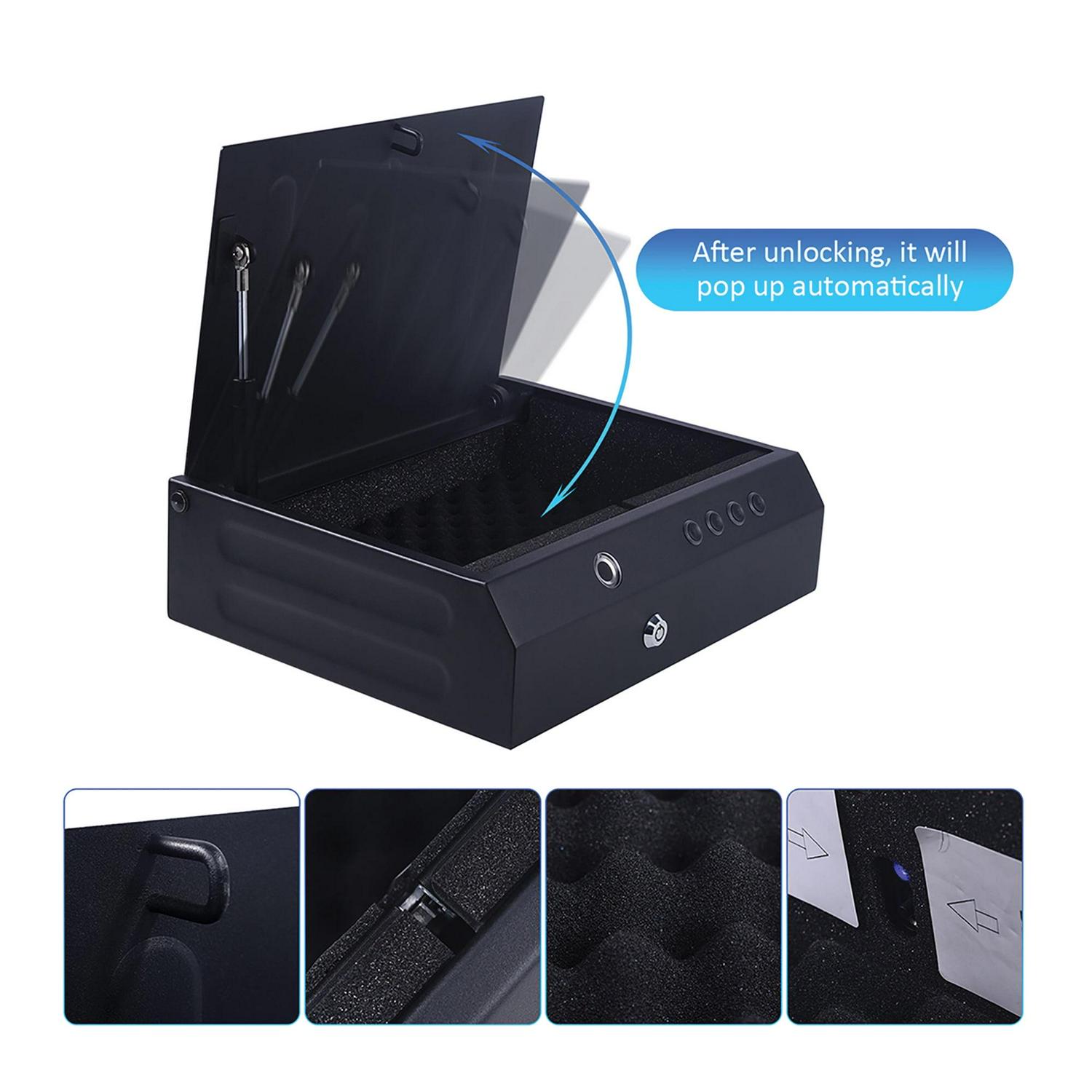 Tokk PL15 PL15 Versatile Fingerprint Safe, Black - Image 7