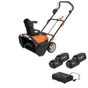 Worx WG471 40V Power Share 20" Cordless Snow Blower with Brushless Motor