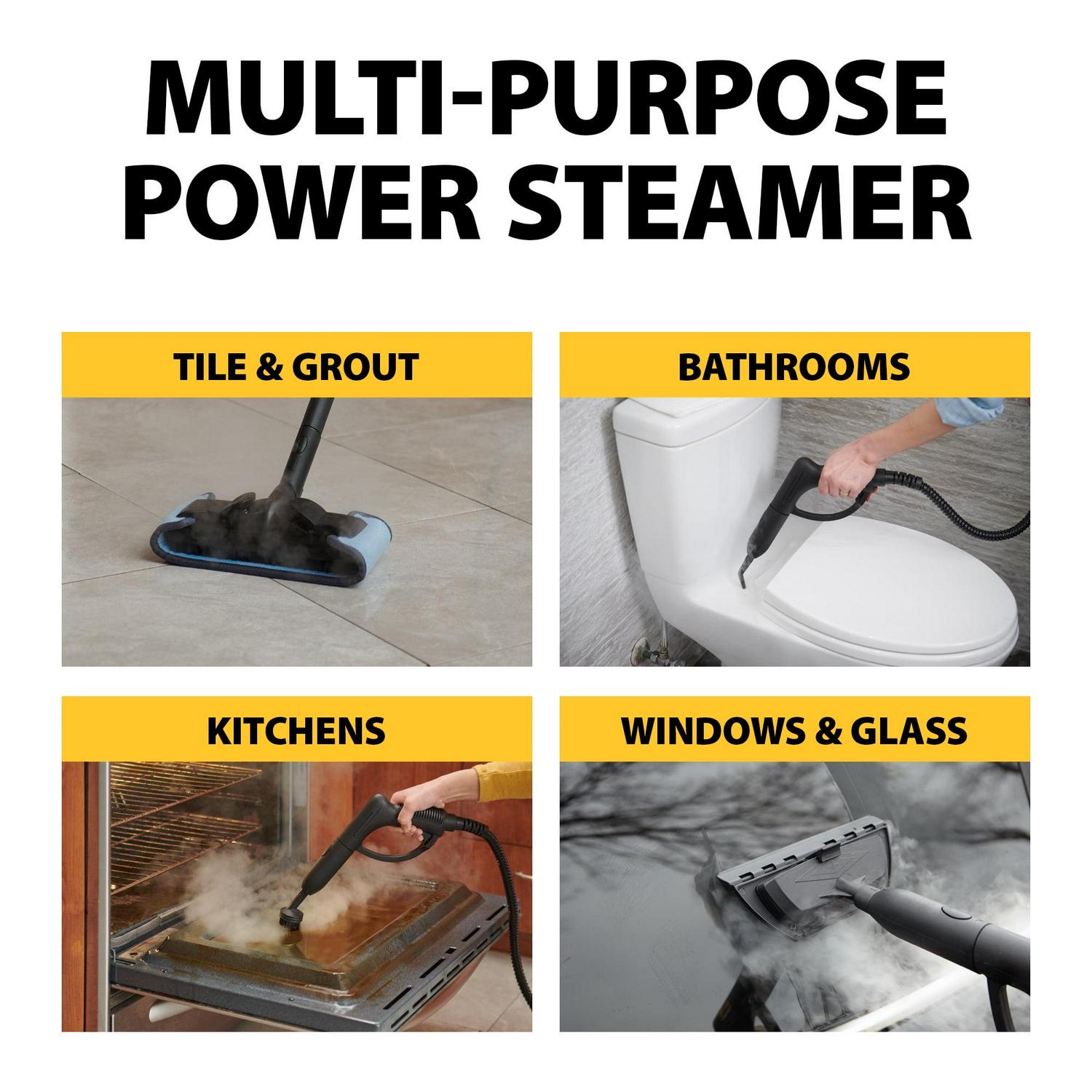 Wagner Steam Cleaner and Mop for Multi-Surface Projects, 18pc Accessory Set, 915e On-Demand Power Steamer - Image 3