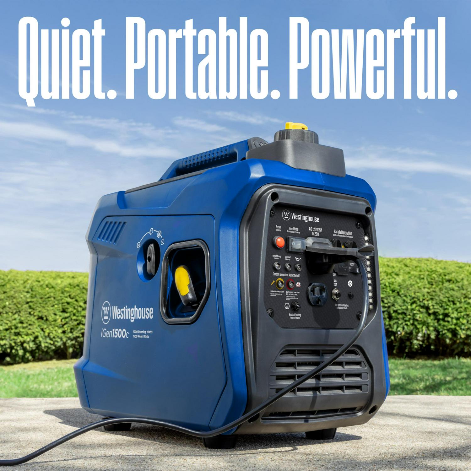 Westinghouse 1500 Peak Watt Portable Gas Inverter Generator with CO Sensor - Image 2