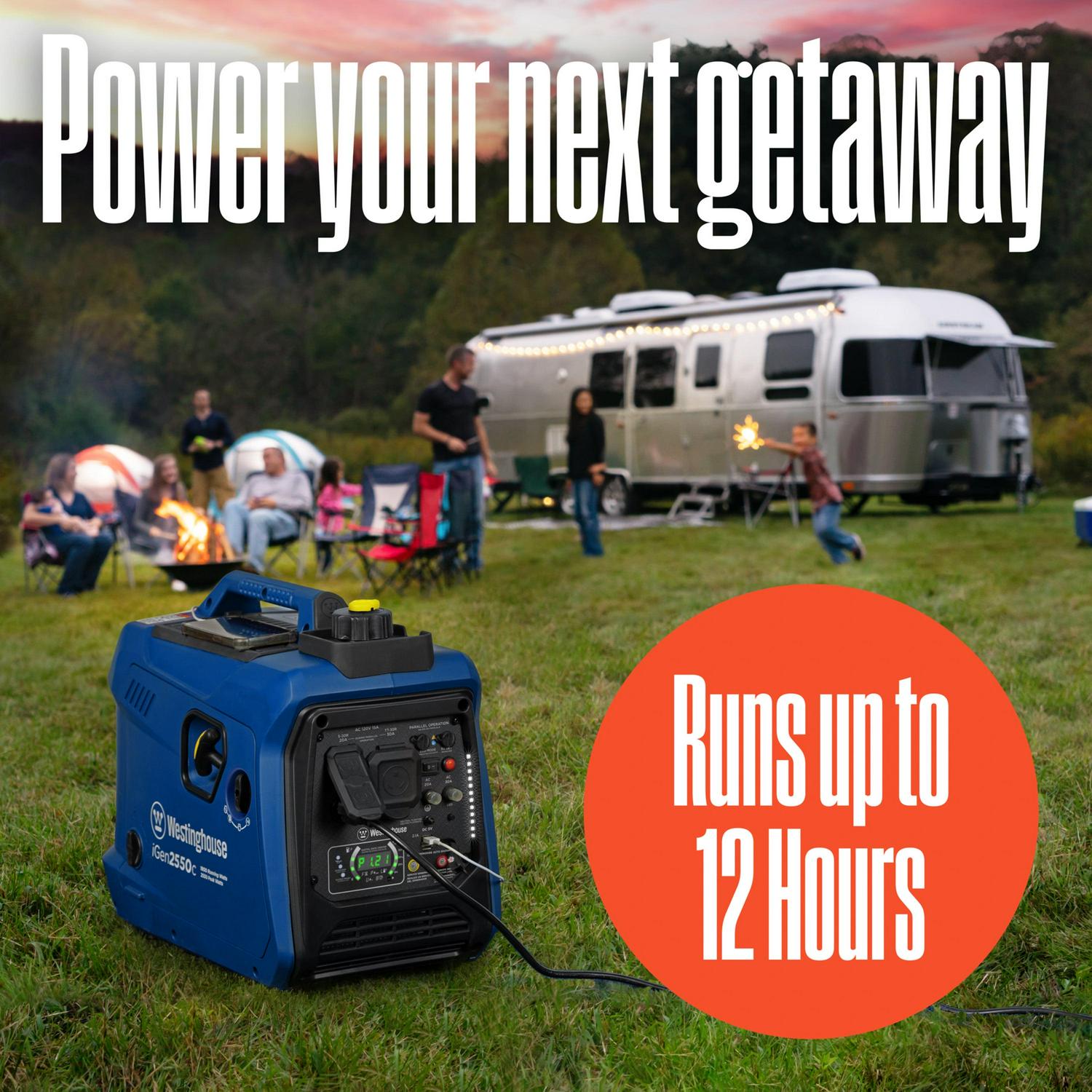 Westinghouse 2550 Peak Watt RV Ready, Gas Powered Portable Inverter Generator with CO Sensor - Image 7
