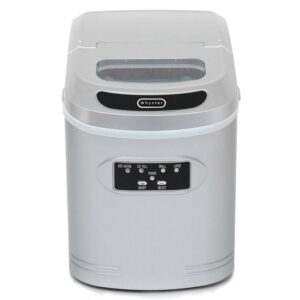 Whynter Compact Portable Ice Maker, 27 lb Capacity, Metallic Silver
