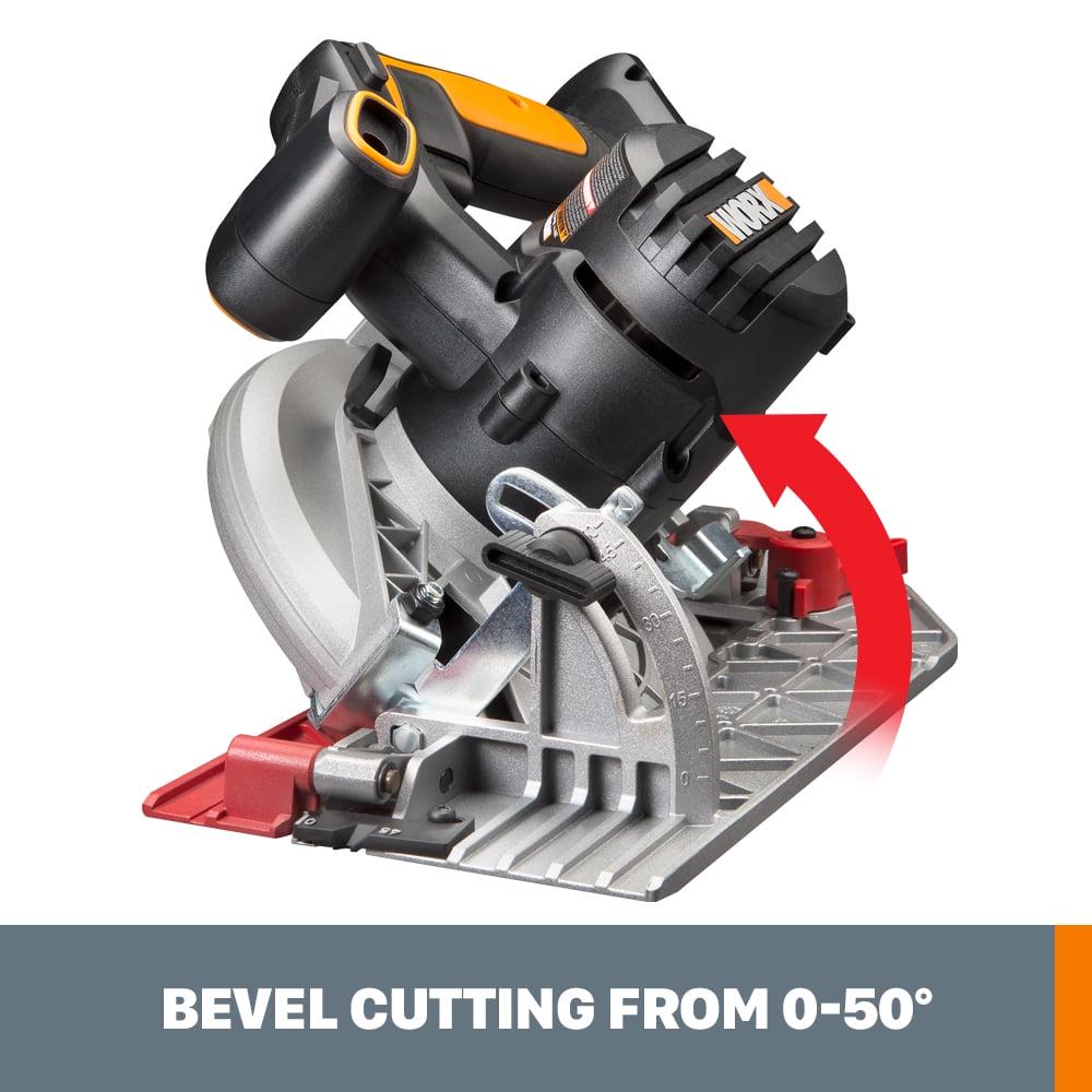 Worx WX530L.9 20V Power Share ExacTrack 6.5" Cordless Circular Saw (Tool Only) - Image 4