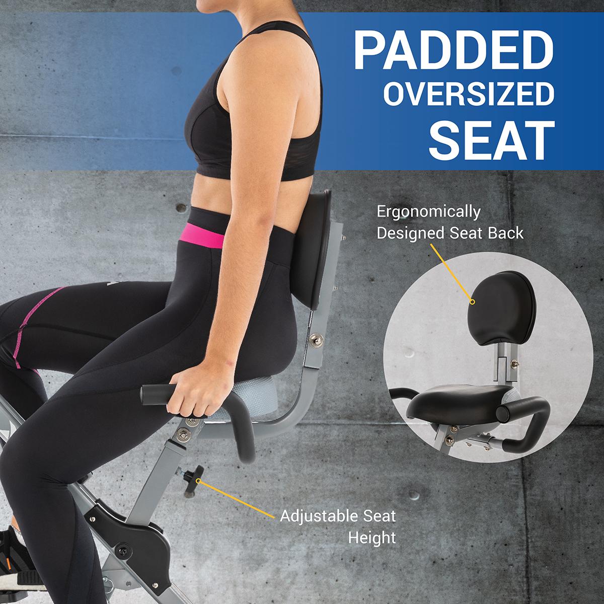 XTERRA Fitness FB360 Compact Stationary Upright Folding Bike with Magnetic Resistance and 250 lb Weight Limit - Image 4