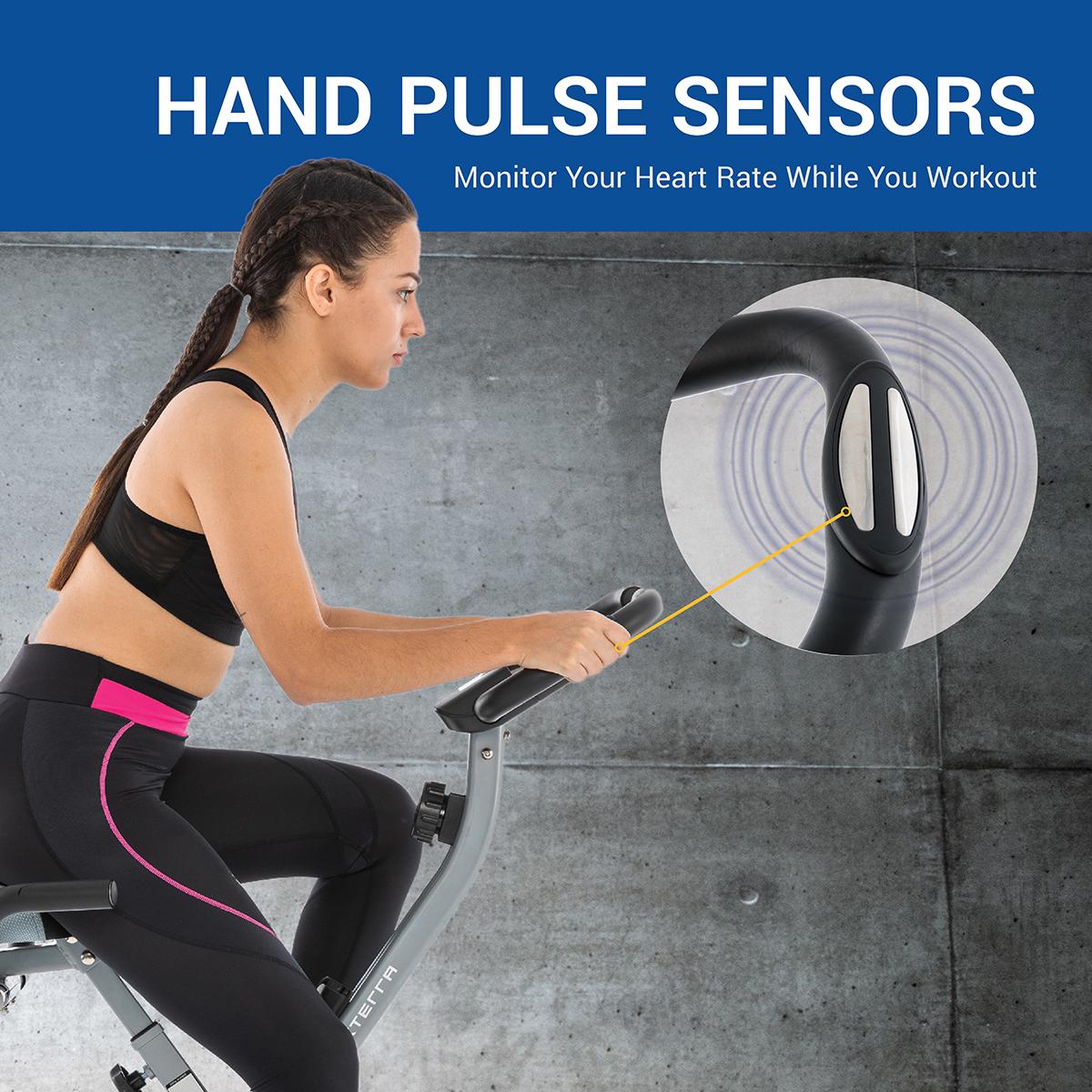 XTERRA Fitness FB360 Compact Stationary Upright Folding Bike with Magnetic Resistance and 250 lb Weight Limit - Image 7