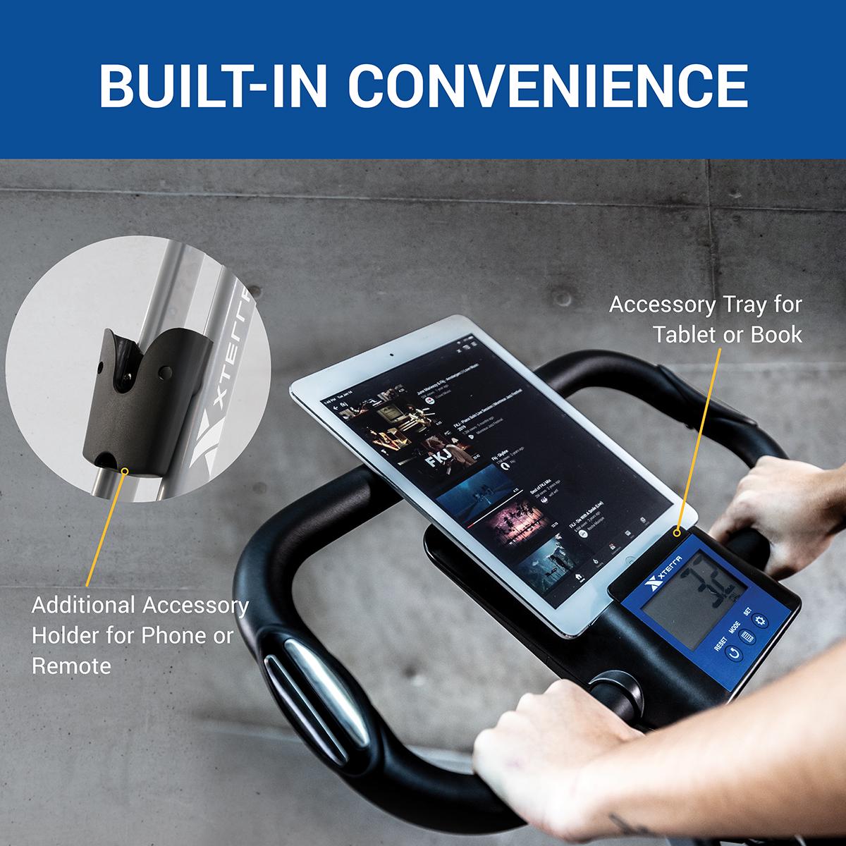 XTERRA Fitness FB360 Compact Stationary Upright Folding Bike with Magnetic Resistance and 250 lb Weight Limit - Image 8