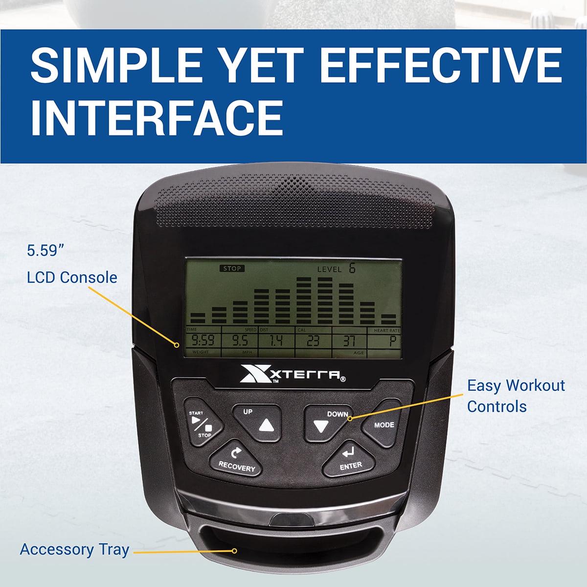 XTERRA Fitness FS1.5 Elliptical with Ergonomic Stride Length - Image 2