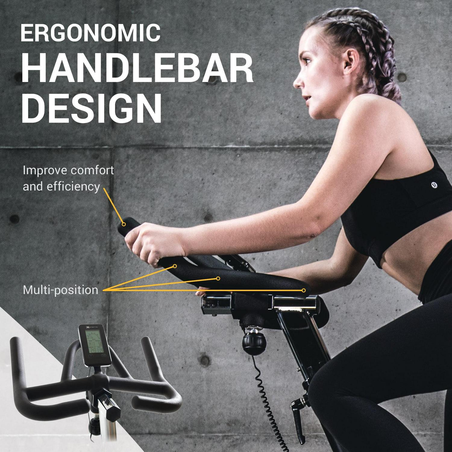 XTERRA Fitness MBX2500 Indoor Cycling Exercise Bike with 48.5 lb Flywheel, LCD Display, 8 Resistance Levels - Image 8