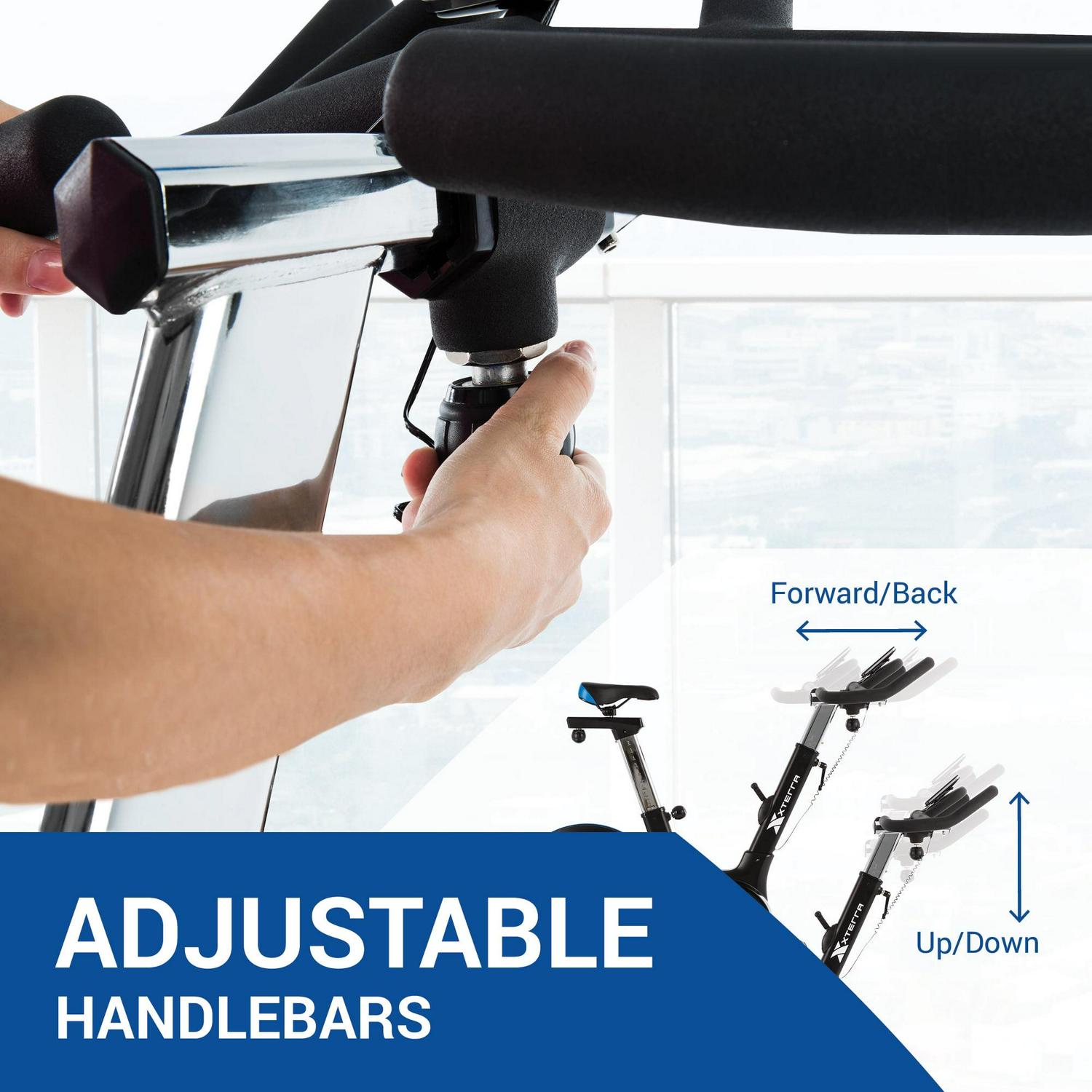 XTERRA Fitness MBX2500 Indoor Cycling Exercise Bike with 48.5 lb Flywheel, LCD Display, 8 Resistance Levels - Image 4