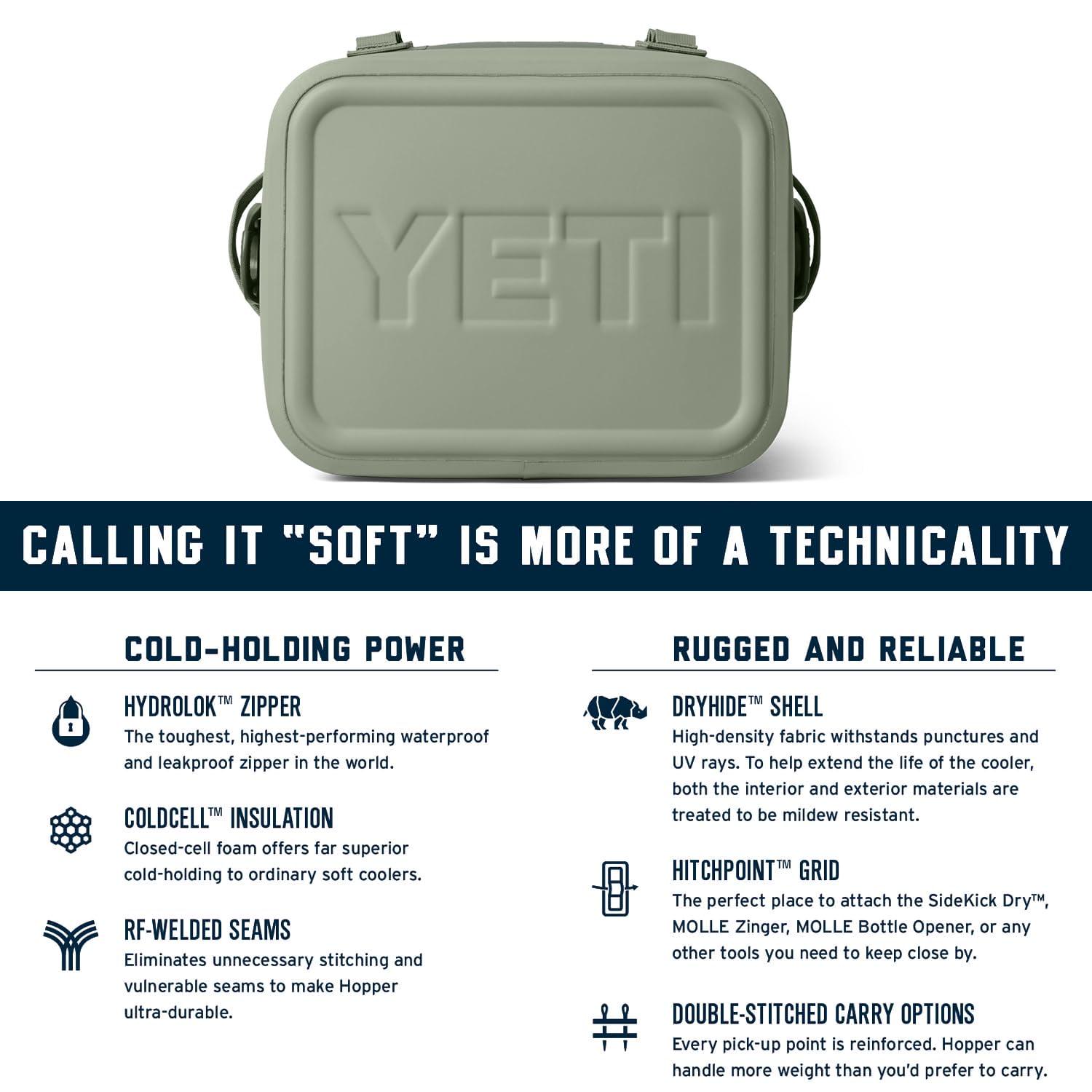 YETI Hopper Flip 12 Portable Cooler, Camp Green - Image 6