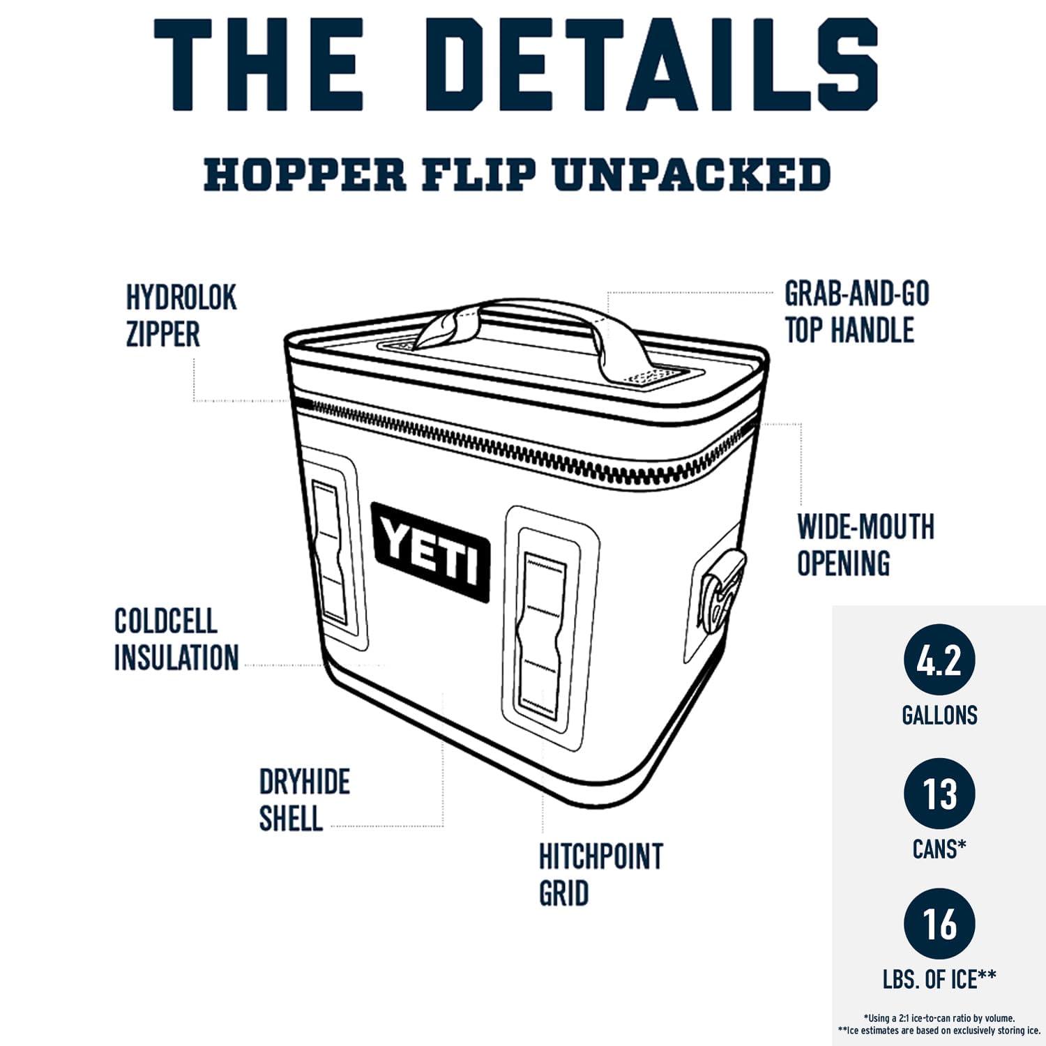 YETI Hopper Flip 12 Portable Cooler, Camp Green - Image 2