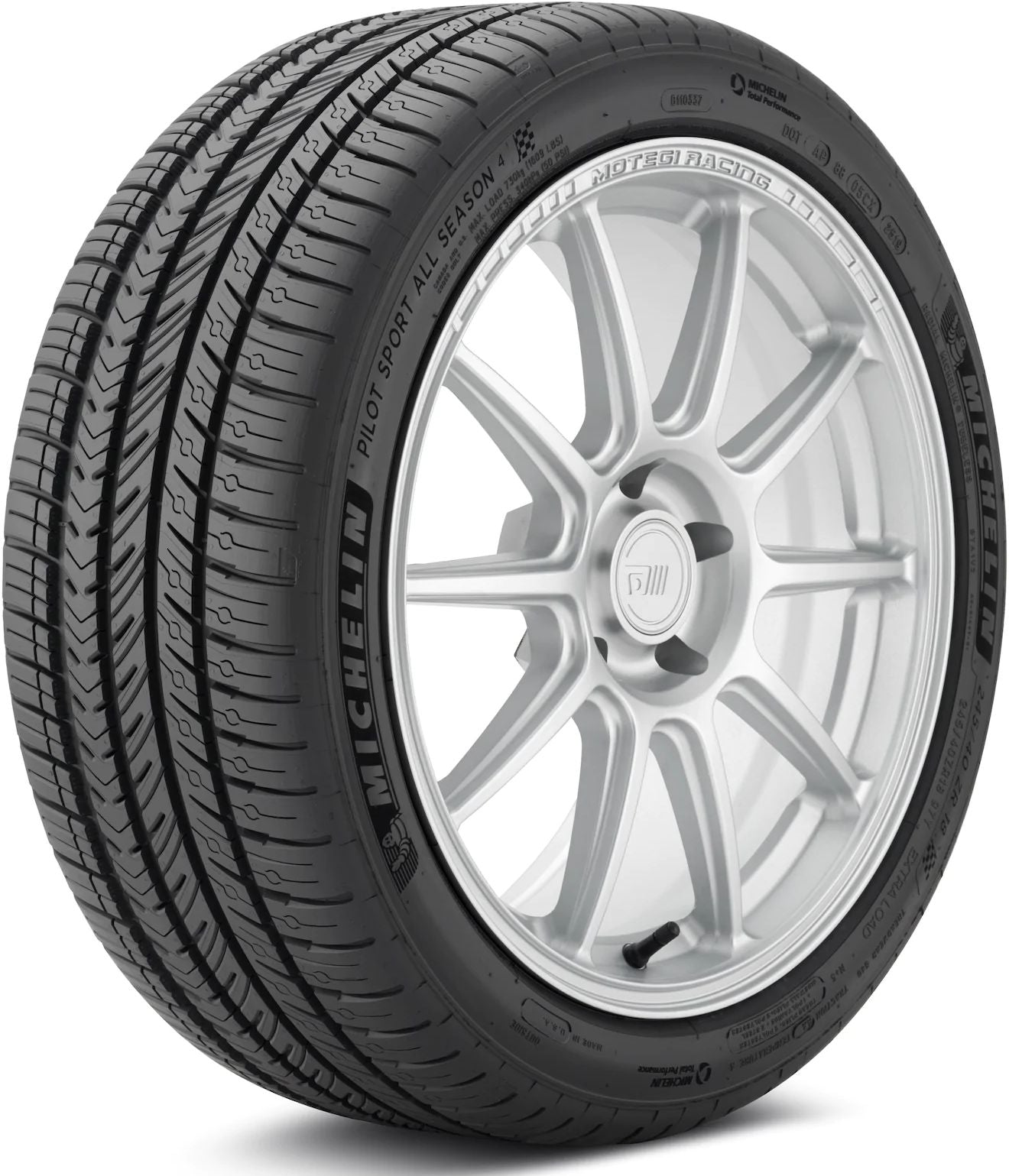 Michelin Pilot Sport All-Season 4 235/55ZR18/XL 104Y Tire Fits: 2010-16 Chevrolet Equinox LTZ, 2017 Chevrolet Equinox LT
