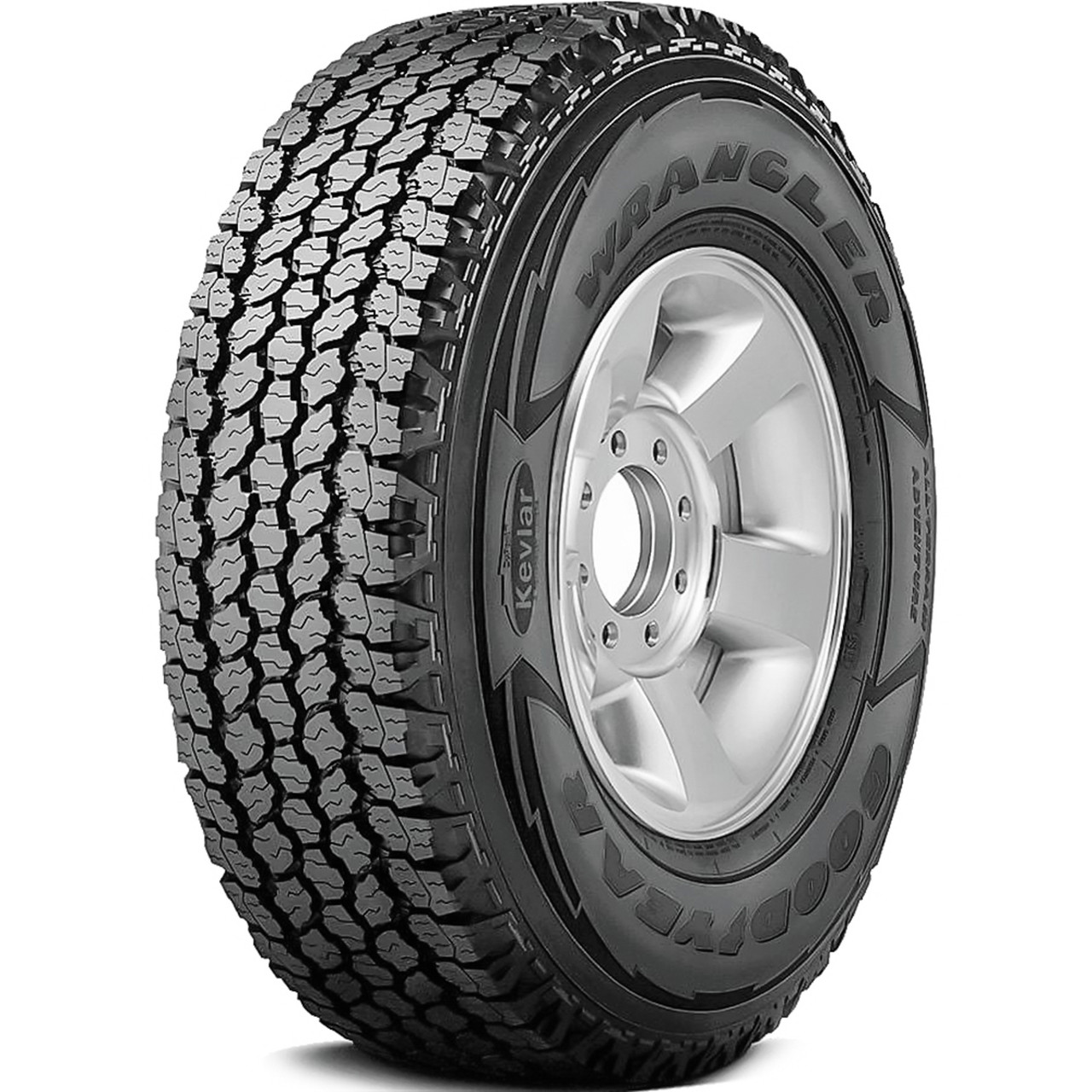 Goodyear Wrangler All-Terrain Adventure with Kevlar All Terrain LT265/70R17 121/118S E Light Truck Tire